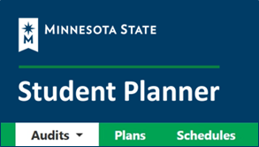 Minnesota State Student Planner Audits tab